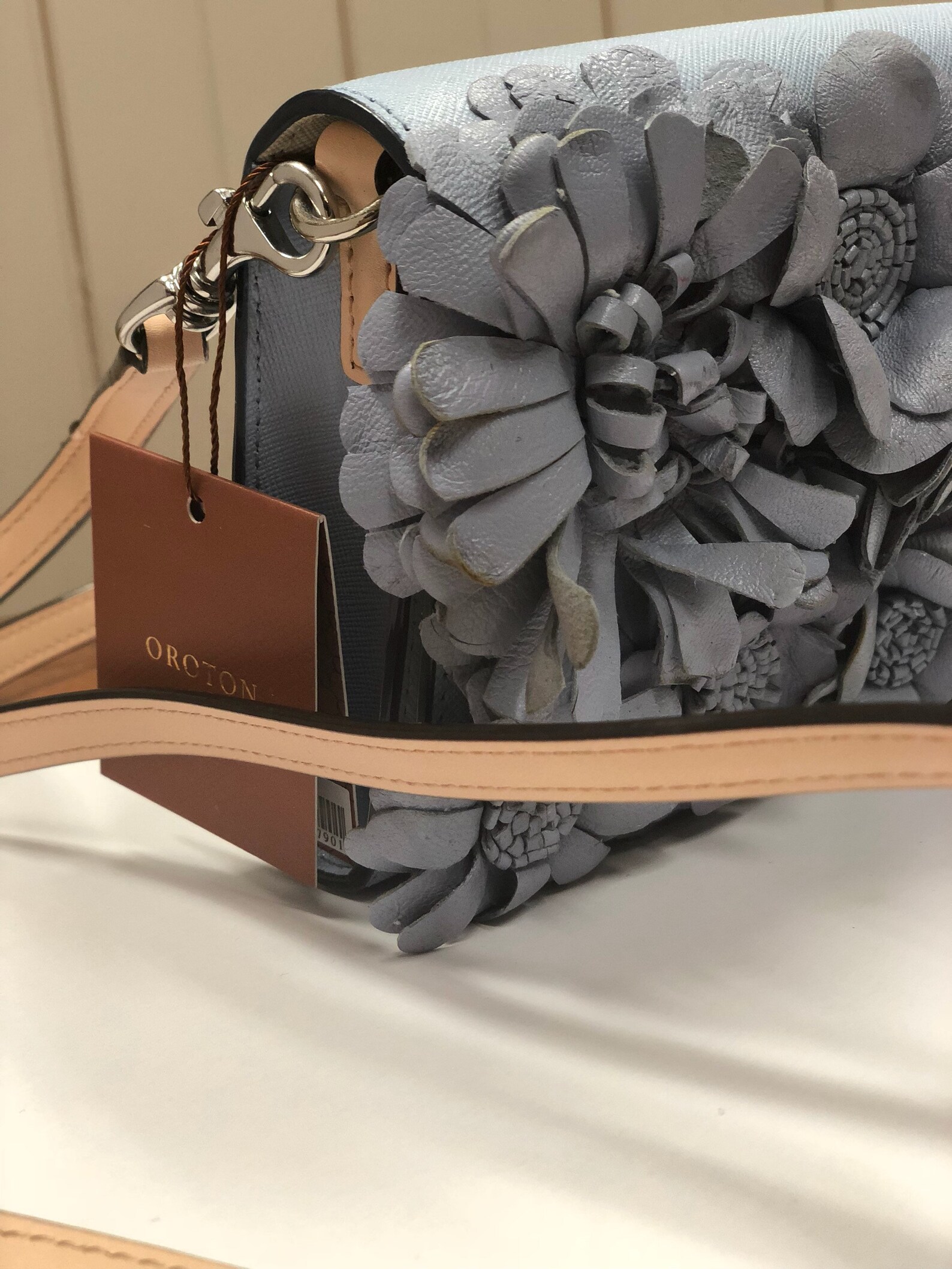 Primp My Purse OROTON Small Cross Body Bag in Baby Blue With Etsy