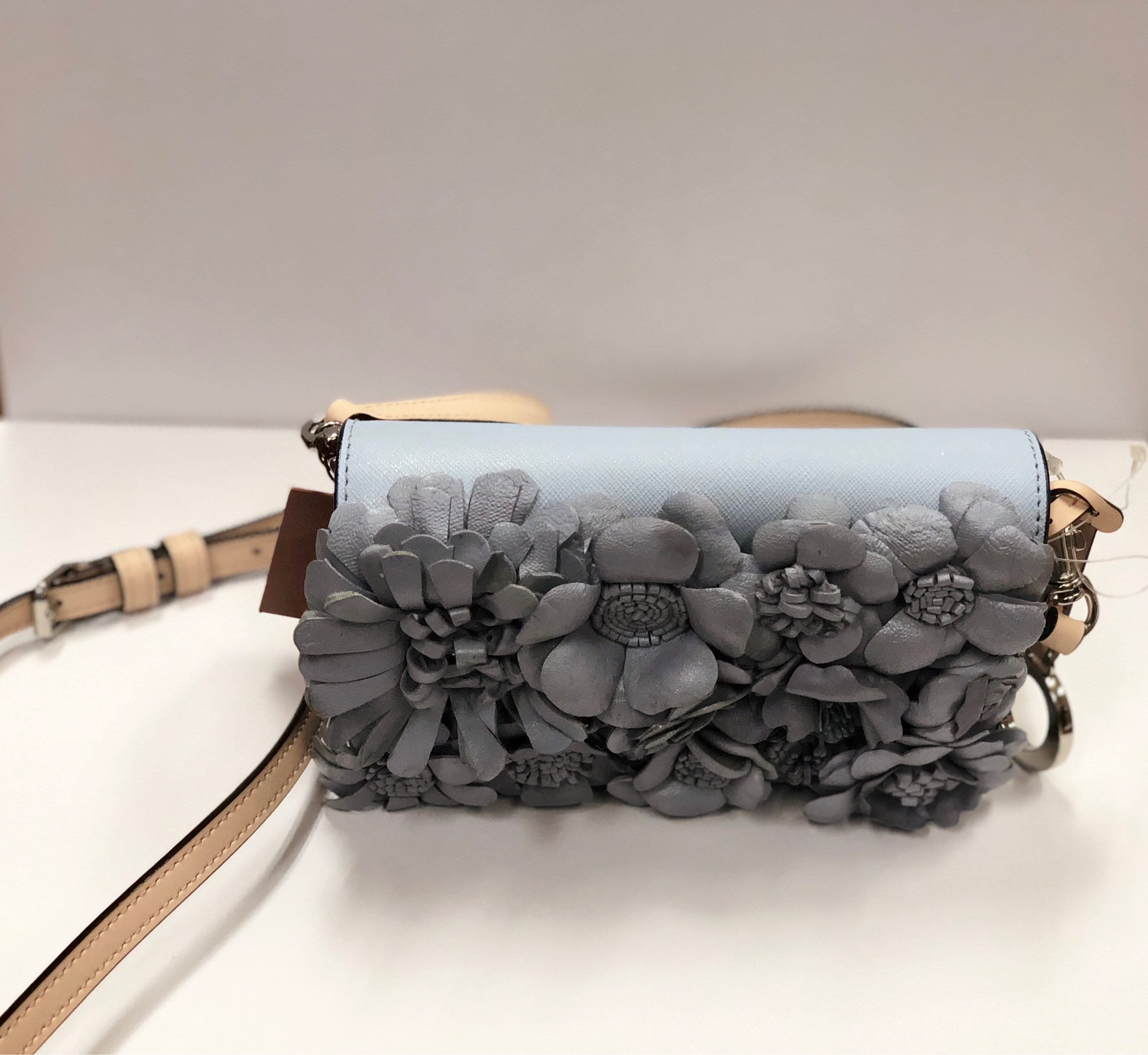 Primp My Purse OROTON Small Cross Body Bag in Baby Blue With Etsy