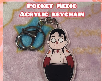 TF2 Pocket Medic Acrylic Keychain