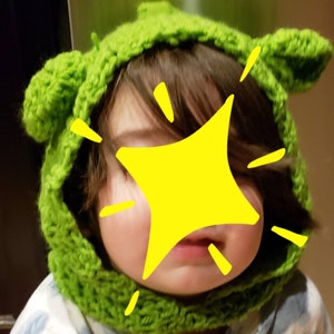 Hand Crocheted Hoodie Hat