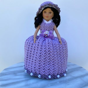 Doll Toilet Paper Covers, Bathroom Decor, Crochet Toilet Paper Holders, Bathroom Home Decor, Housewarming Gifts image 6