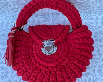 Women's Red Purse or Shoulder bag , Oreo Crossbody Handbag