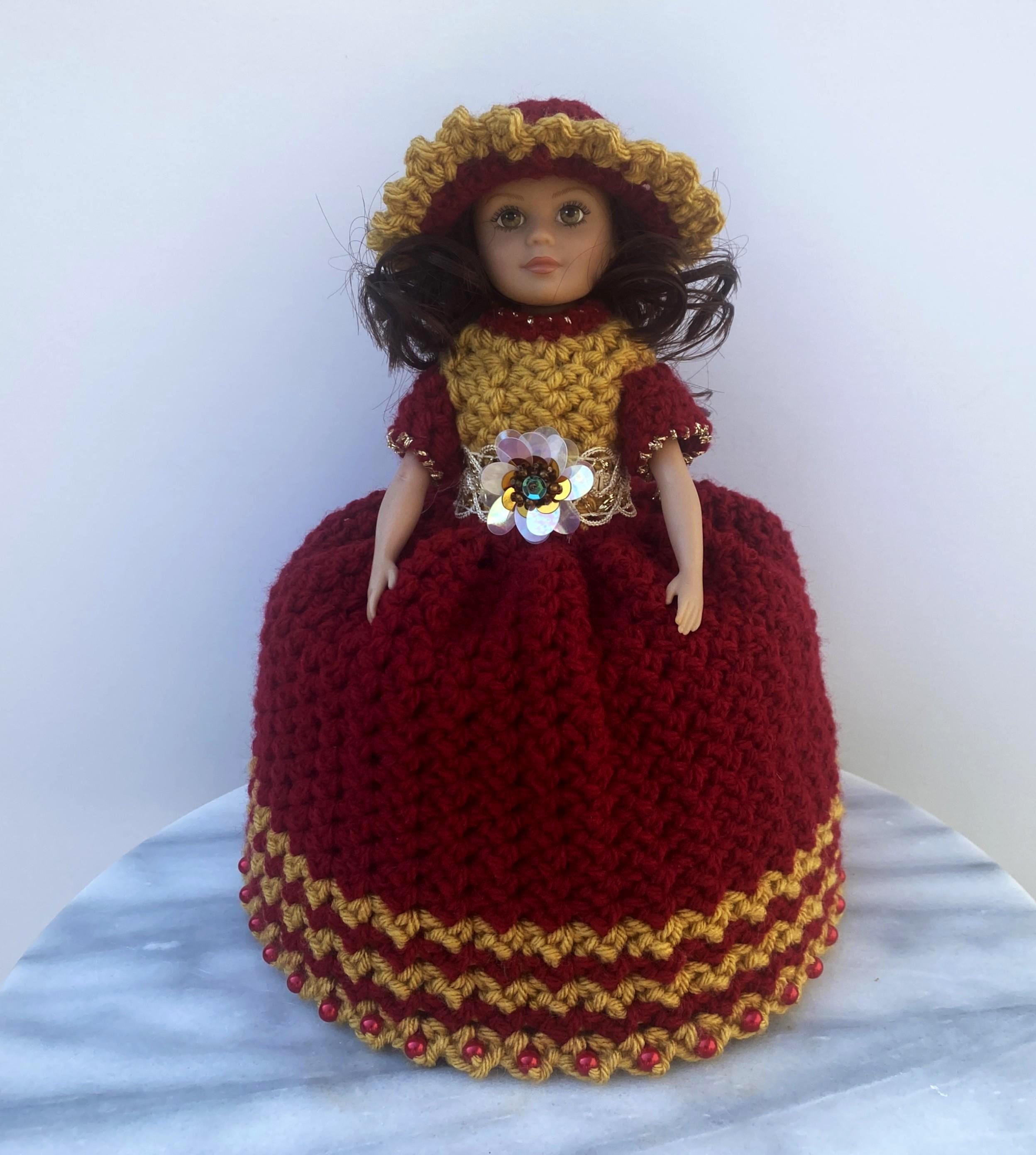 crochet toilet paper dress Vintage Thread Crochet Pattern Bathroom Tissue Dolls Covers PDF Instant  Digital Download Toilet Paper Roll Holders Bride Bridesmaids