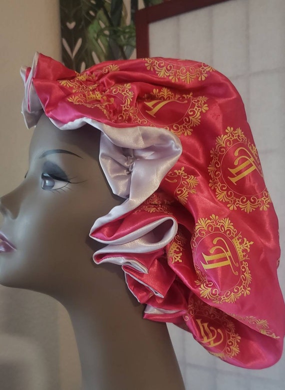 Reversable Sachi Bonnet Pink ang grey silver