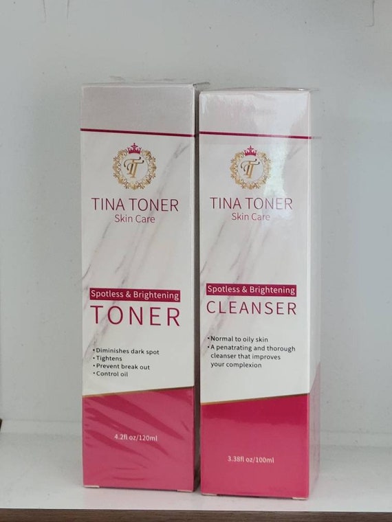 Brightening face Cleanser and toner 4 oz set of 2