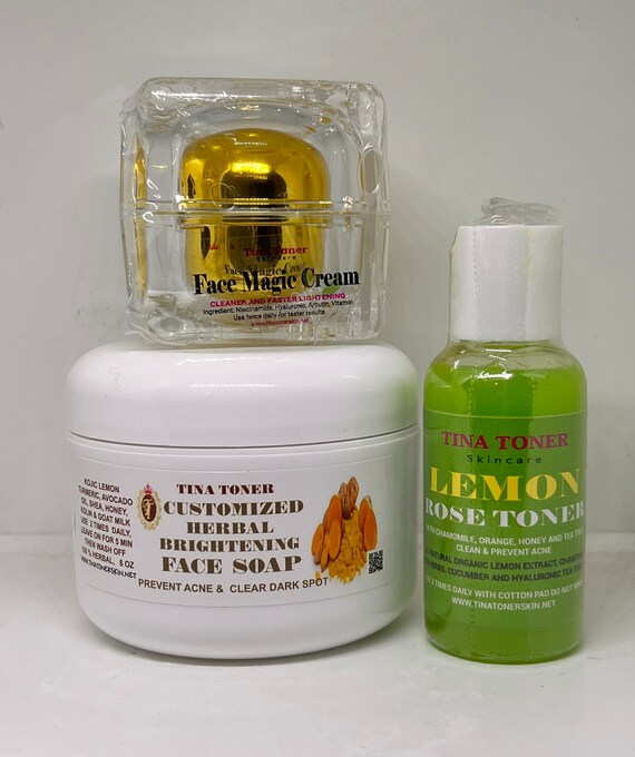 Acne set Herbal facial brightening set of 3