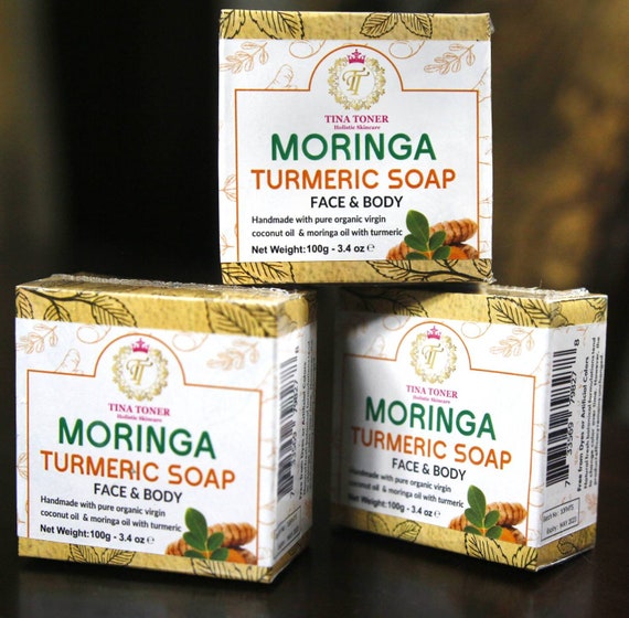 Moringa Turmeric Soap 3 piece