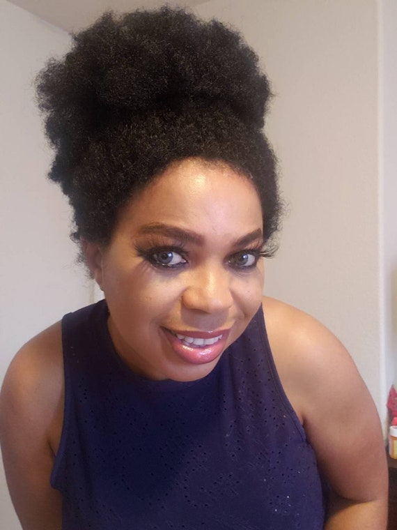 Afro updo