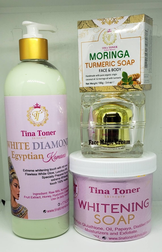 16 oz Egyptian lotion, face magic and soap whitening set of 3 plus face soap Best Seller