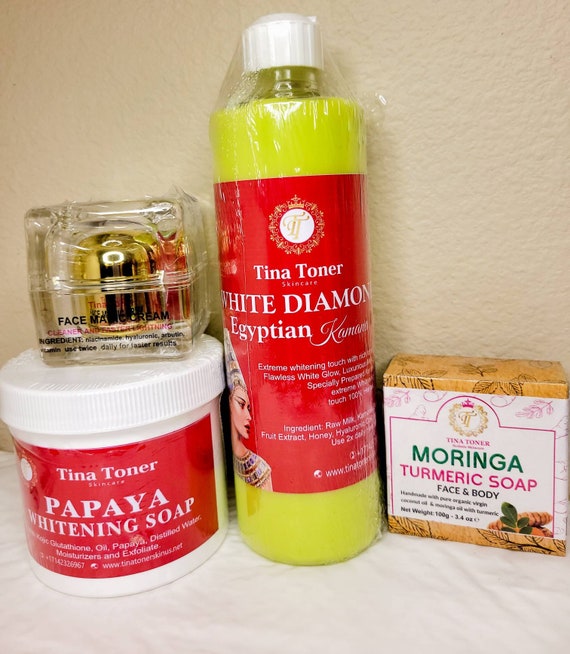 16 oz Egyptian lotion, face magic and soap whitening set of 4