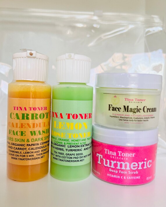 Travel size face whitening pack of 4