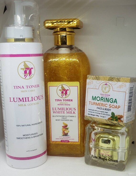 Luminous white milk set of 4. 500ml / 16 oz