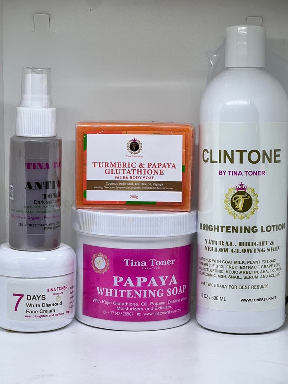 Clinton complete body whitening set 5 combination skin