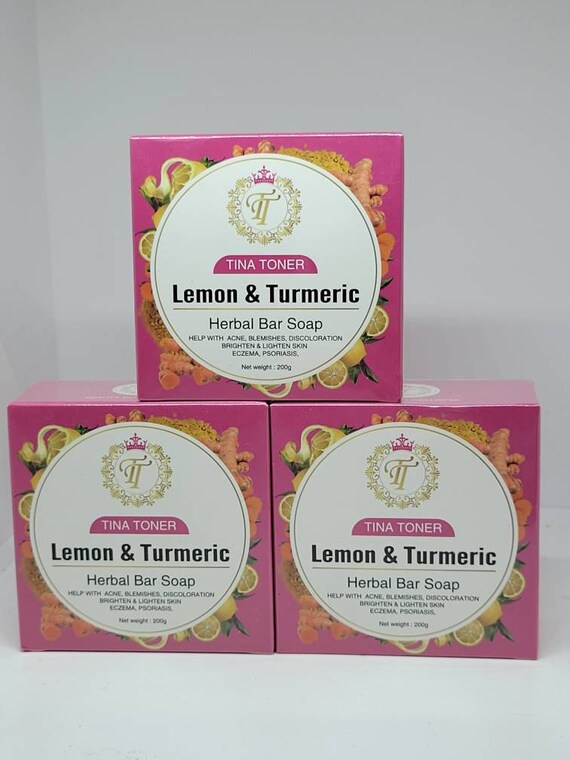 Lemon Turmeric set of 3 soap