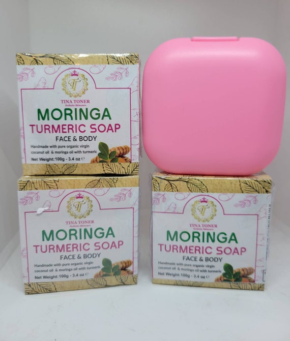 Chrismas deal Turmeric Soap 3 with free soap dish