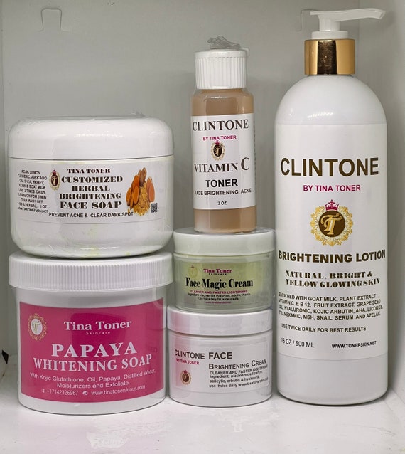 Clinton complete body whitening set 6 combination skin
