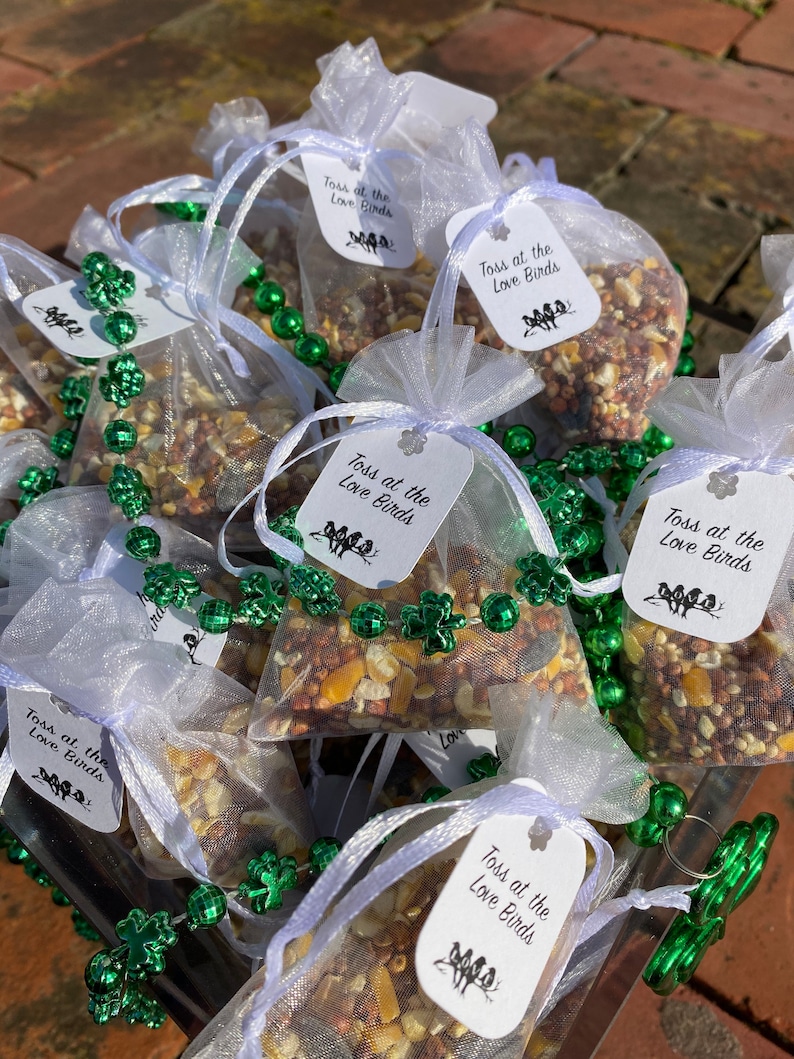 25 Organza Bird Seed Favor Bags Wedding Shower Baby Shower Etsy