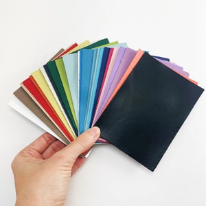 Colored Leather Sheets: Metallic & Smooth Leather Patches for Crafts