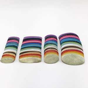 Oval Leather Die Cuts for DIY Leather Earrings / Jewelry or other Leather working Project, Colored / Metallic Leather Wholesale Supplier