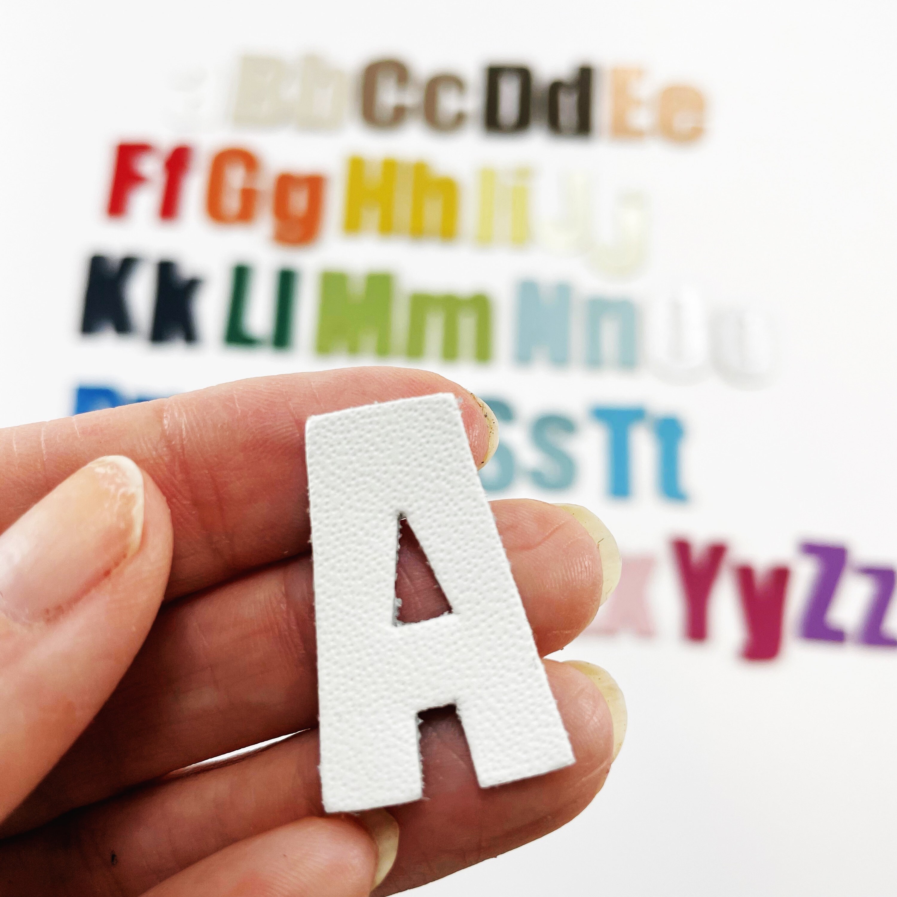 Leather Alphabet Letters Die Cut Leather Upper and Lower Etsy
