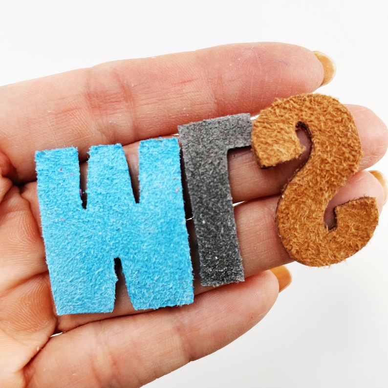 Lux Suede Leather Die Cut Alphabet Letters Upper / Lower Case Etsy