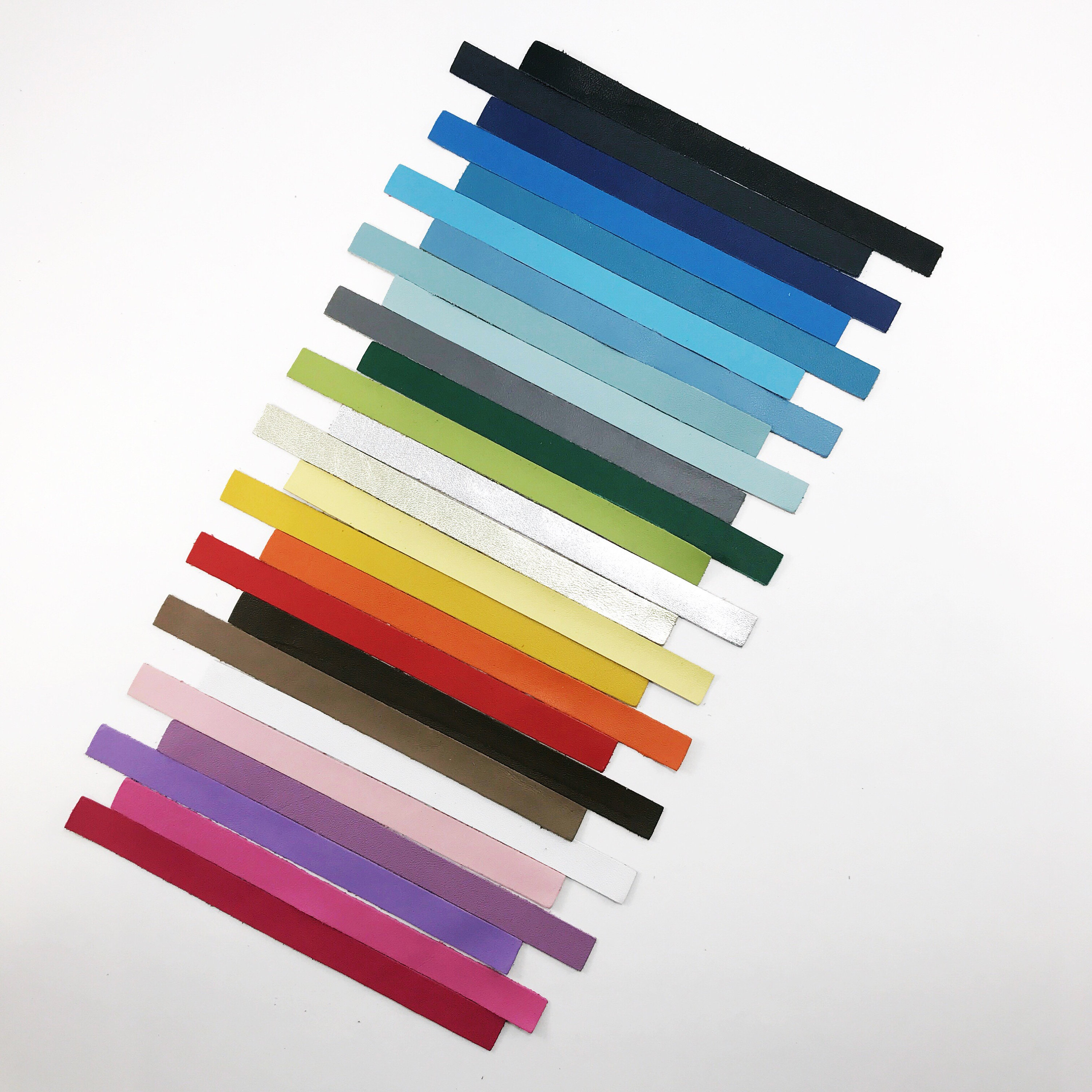 Leather Strips // Strap // Die Cut // Colored Leather Craft Etsy UK