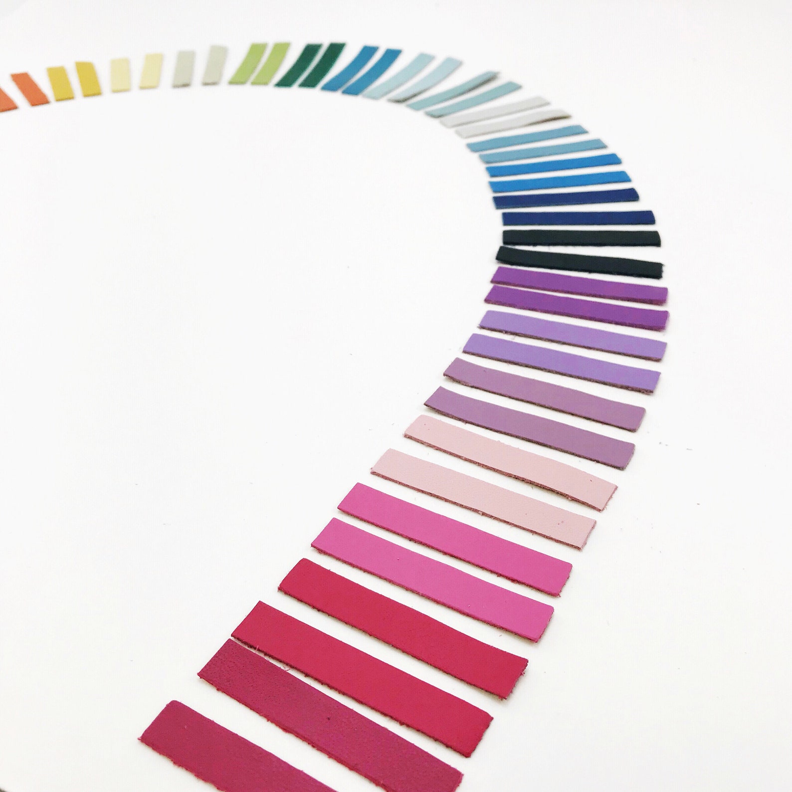 Leather Strips // 2 Sizes // Rectangle Shape Strip // Leather Etsy