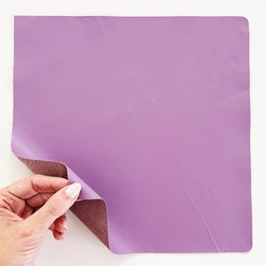 Lilac Leather Sheet: Soft Purple Leather Pieces for Crafts
