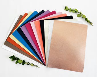 Colored Smooth Leather Sheet: 2 oz, 8x10 Inch