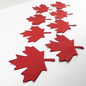 AhornBlatt Leder Applikation, 3 Größen Stanzleder Kanada Ahornblatt, Wähle deine Farben, Kanadischer Lederlieferant, Die Cut Leder Aufnäher