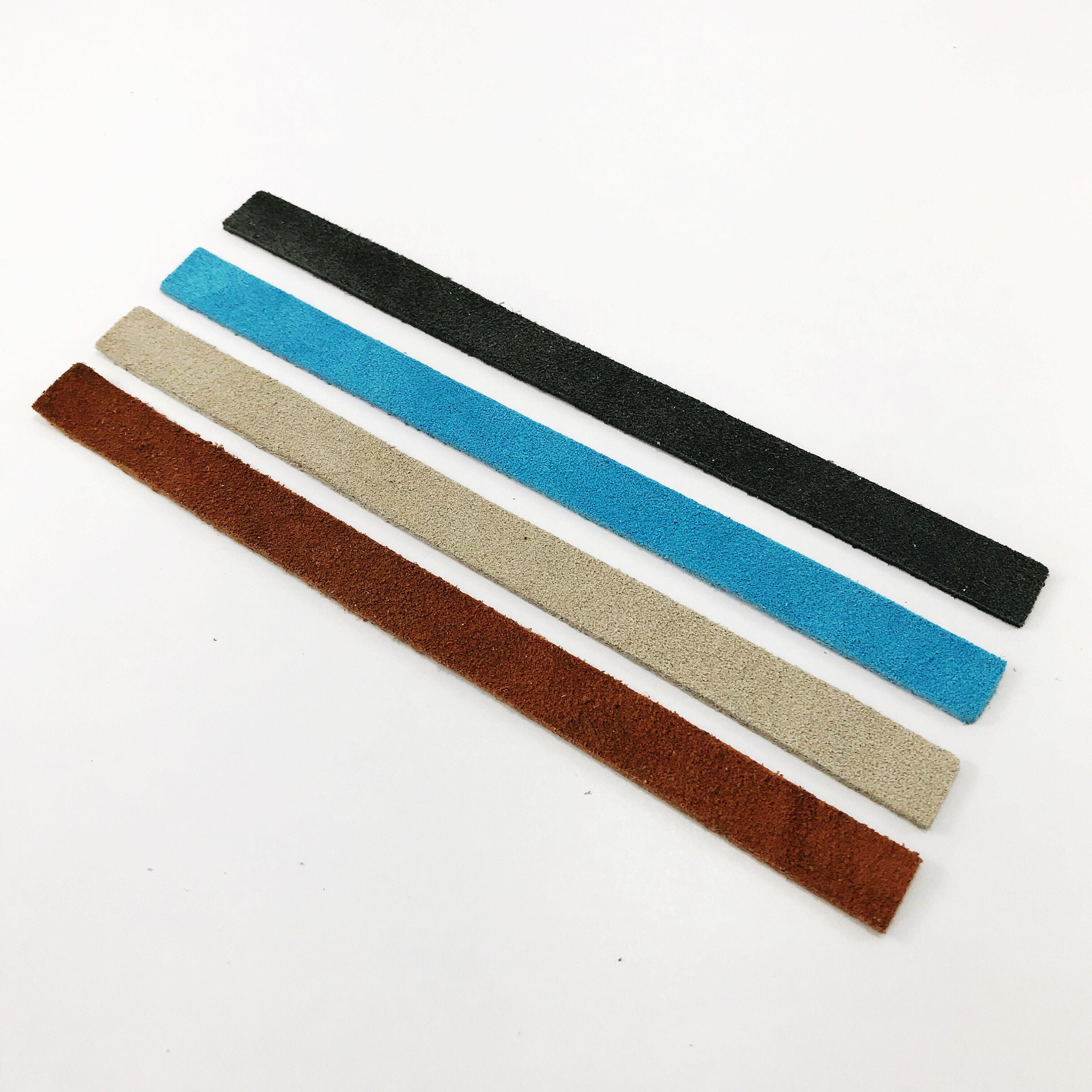 Leather Strips // Straps // Die Cut Suede Leather // Suede Etsy