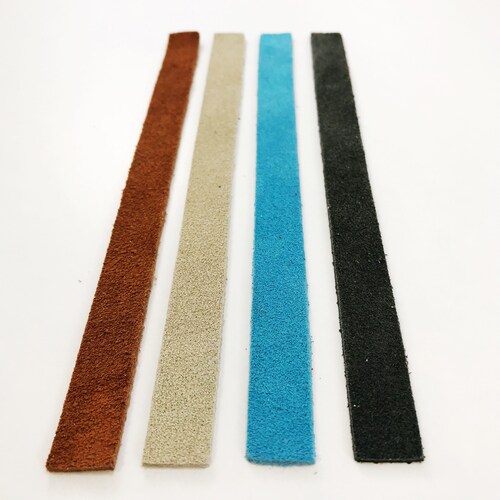 Thin Colored Die Cut Leather Leather Strips Leather Working Etsy