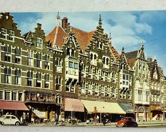 Vintage Postcard Rotterdam Holland Facades Over Size