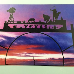 Vintage TX-ansichtkaartadvertentie voor Texas Travel