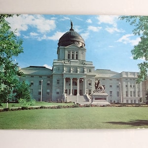 Cartão postal vintage Helena Montana State Capitol Building MT
