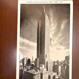 Cartolina d'epoca Empire State Building New York NY 1943