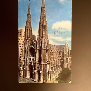 Cartolina d'epoca Cattedrale di San Patrizio New York City N Y