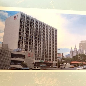 Vintage Postkarte Salt Lake City Utah Howard Johnsons Seth Horne Hotel