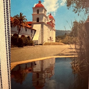 Vintage ansichtkaart Mission Santa Barbara CA Queen of the Missions