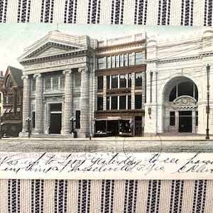 Vintage N Y Postkarte Albanien N Y South Side State St 1907 Ungeteilte Rückseite