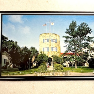 Cartolina d'epoca St Thomas Bluebeard's Castle Hotel Isole Vergini americane Over Size