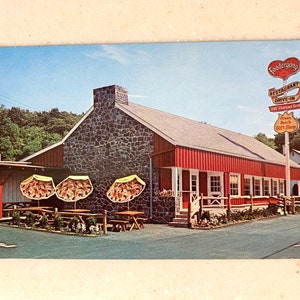 Vintage Postkarte Ephrata PA Foodergong Restaurant Hay Loft Gift Shop