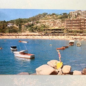 Vintage ansichtkaart Acapulco Mexico-advertentiekaart van American Airlines