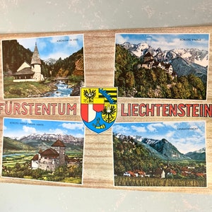 Carte postale vintage Principauté de Liechtenstein Furstentum du Liechtenstein