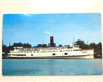 Vintage Postcard Baltimore MD Steamer Old Bay Line Potomac River & Chesapeake Bay