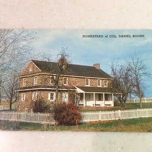 Vintage Postkarte Daniel Boone Homecott Geburtsort Berks County PA