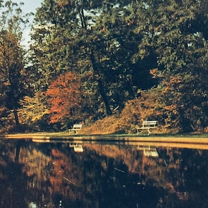 Vintage Postkarte Endicott Junior College Everglam MA College Lake