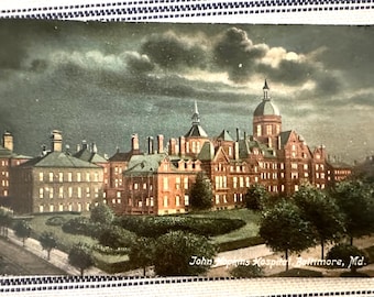 Vintage Postcard John Hopkins Hospital Baltimore MD 1908