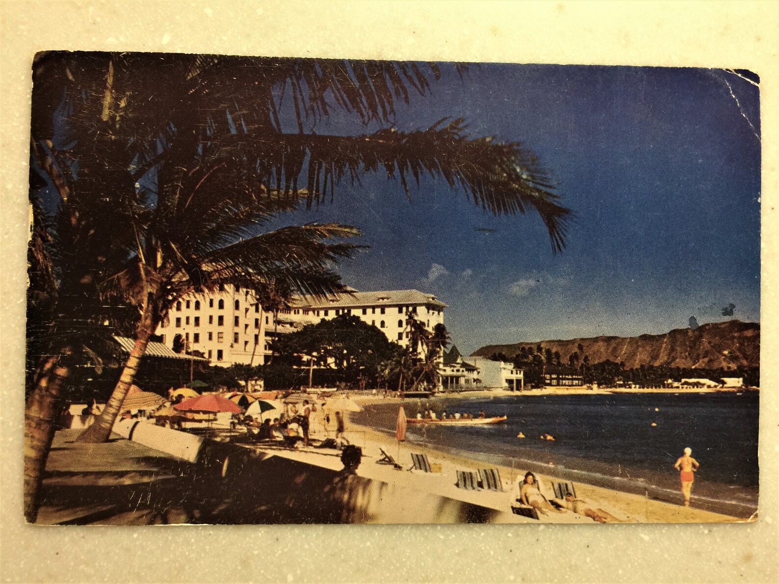 Vintage HI Postcard Hawaiian Postcard Waikiki Beach Honolulu Etsy