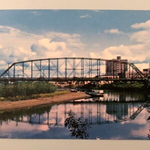 Cartolina d'epoca Chena Bridge Fairbanks Alaska